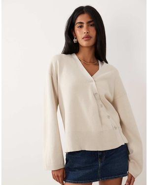 Gina Tricot Asymmetrisch Vest - Naturel