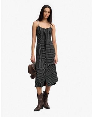 Superdry Print – camisole-midikleid - Weiß