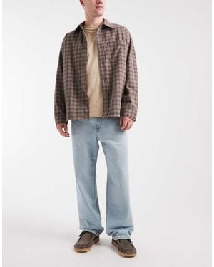 Hollister Vaqueros Azul Claro Lavado Holgados Con 5 Bolsillos De