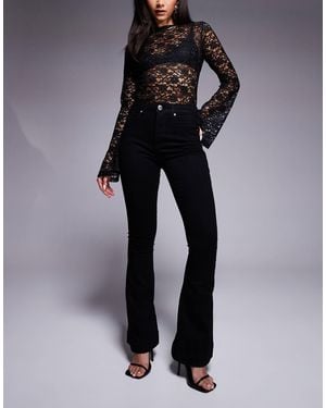 River Island – schlagjeans - Schwarz