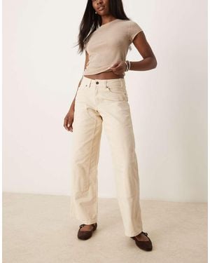 Dickies River Ranch Western Double Knee Canvas Trousers - Natural