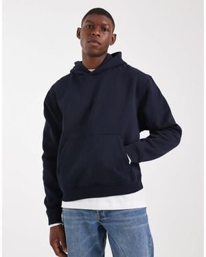ASOS Essentials Relaxed Boxy Hoodie - Blue