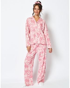 Skinnydip London London Bow Pyjama Set - Pink