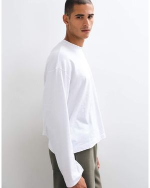 ASOS Essentials Wide Leg Trackies-green - White