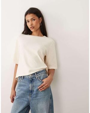 Vila Short Sleeve Knitted T-shirt - Blue