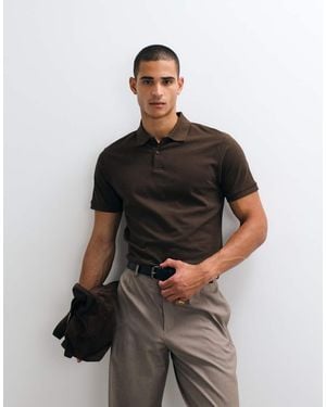 ASOS Essentials Regular Fit Polo - Black