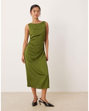 JJXX – midikleid aus satin - Grün