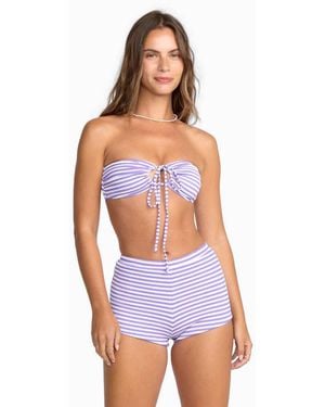 Billabong Josie Summer Hi Drew Bandeau Bikini Top - White