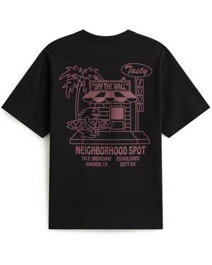 Vans Food Spot Short Sleeve T-Shirt - Black