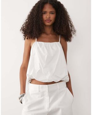 ARMANI EXCHANGE Puff Ball Co-ord Top - White