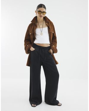 River Island Wide Leg Pyjama Jeans - Blue