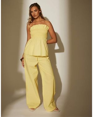 South Beach Loose Fit Beach Trouser - Natural