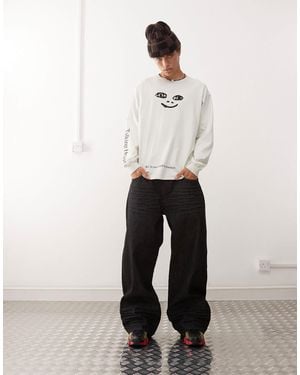 Cheap Monday – looser – baggy-jeans - Weiß