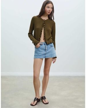 Stradivarius – strickjacke - Blau