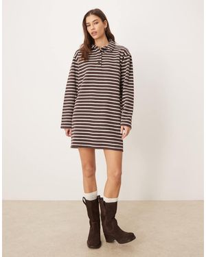 ASOS Supersoft Rugby Dress - Natural