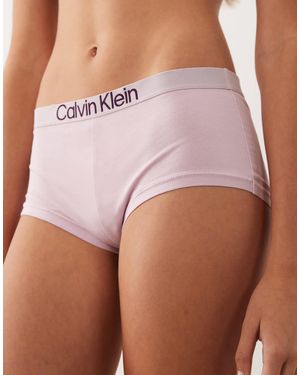 Calvin Klein Extra Soft Cotton Stretch Boyshort - Purple