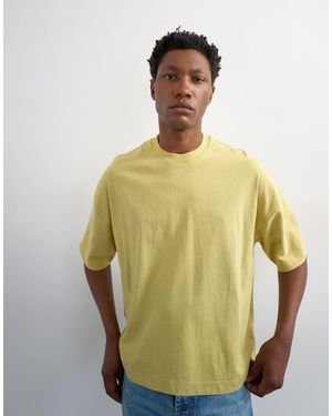 TOPMAN T-shirt coupe carrée - délavé - Vert