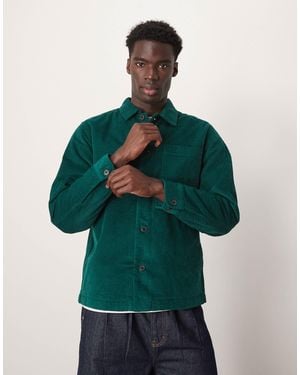 SELECTED Textured Padded Overshirt - Green