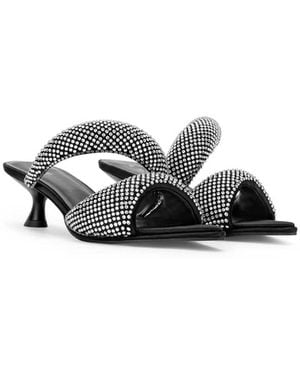 JW PEI Sara Heeled Mules - White