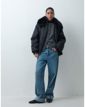 ASOS Giacca Bomber Ma1 Con Bordo - Blu