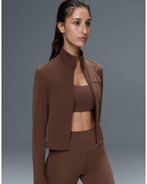 Oysho Light Warm Boxy Technical Jacket - Brown