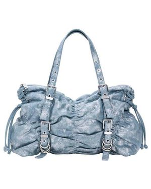 Desigual Ruched Denim Bag - Blue