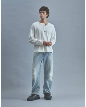 Pull&Bear Baggy Jeans Met Lage Taille - Blauw
