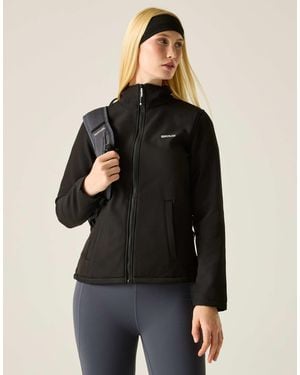 Regatta – connie v – windabweisende softshell-wanderjacke - Schwarz