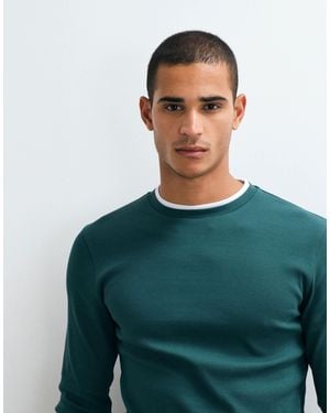 ASOS Slim-fit-langarmshirt - Grün