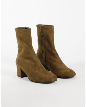 ASOS Ronan Block Heel Ankle Boots - Green