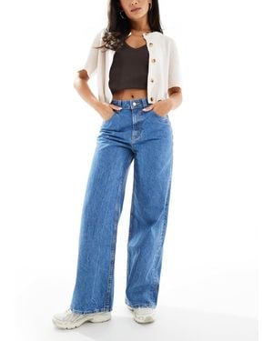 ASOS Wide Leg Dad Jeans - Blue