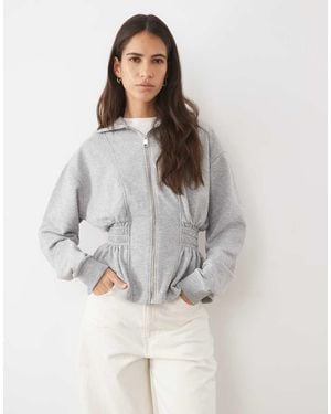 ASOS Hoodie Met Getailleerde Taille - Grijs