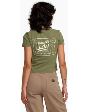 RVCA 411 - t-shirt ajusté - cyprès - Vert