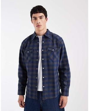 Levi's Bastow Western Checked Shirt - Blue