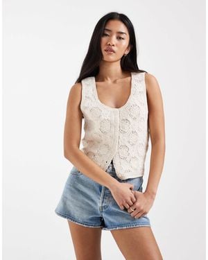 ONLY Crochet Vest - Blue