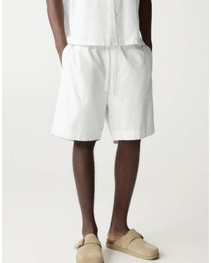 Pull&Bear Pantaloncini Bermuda Sporco - Bianco
