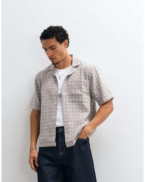 Hollister Textured Short Sleeve Shirt - White