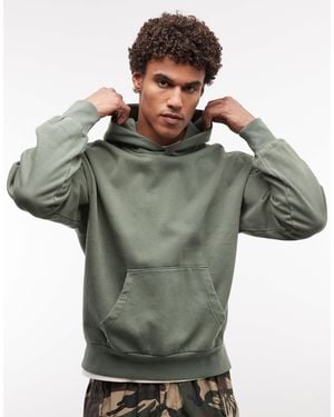 Weekday Boxy Oversized Fit Hoodie - Green