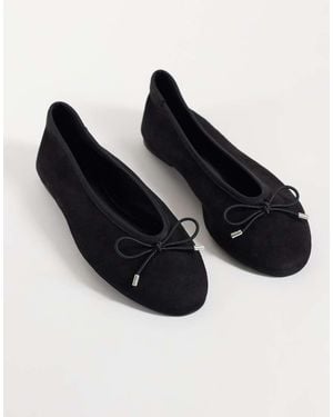 ASOS Lola Zachte Ballerina's Met Strikdetail - Zwart