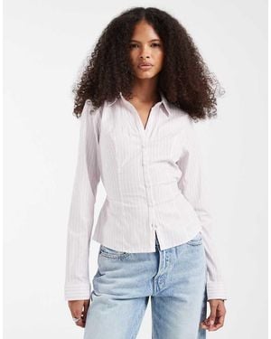 Hollister Y2k Long Sleeve Shirt With Cinch Waist - Red