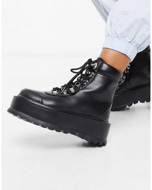 Koi Footwear Hyrda Vegan Flatform Hiker - Black