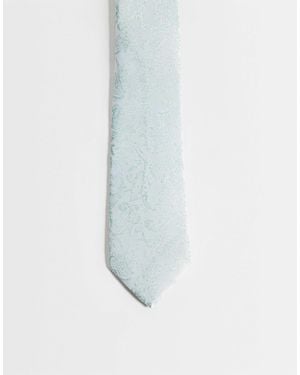 ASOS Floral Tie - White