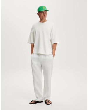 Cotton On Baggy Linen Pant - White