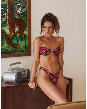 Bright Swimwear Lola Rosebud Adjustable Bikini Top - Brown