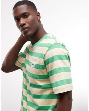 Stan Ray Stripe Short Sleeve Pocket T-shirt - Green