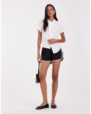 adidas Originals Three Stripe Mesh Shorts - Black