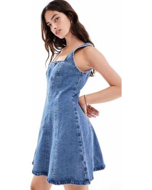 Abercrombie & Fitch Denim Mini Dress - Blue