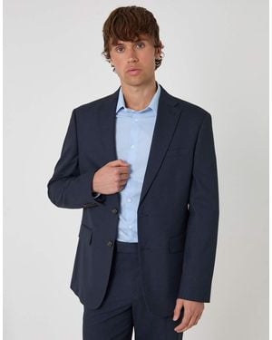 Threadbare Regular Fit Single Breasted Blazer - Blue
