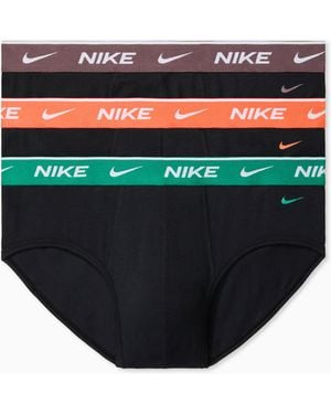 Nike Essential Cotton 3 Pack Briefs - Blue