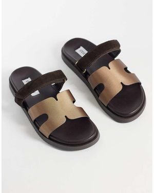 Steve Madden Missile Sandals With Straps - Black